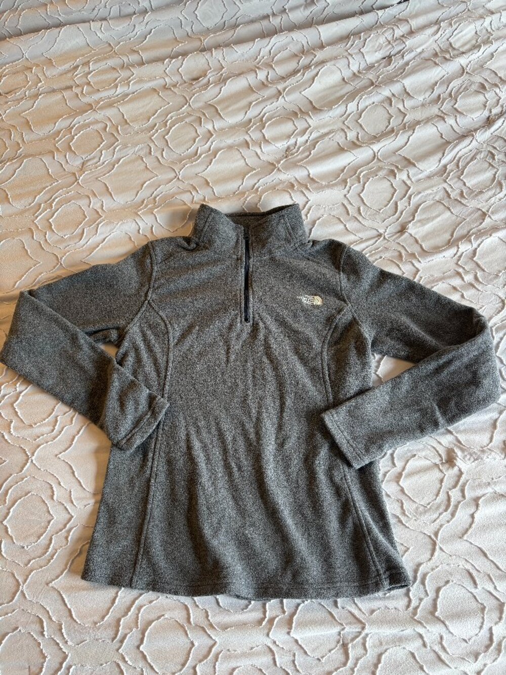The North Face Hiking 1/4 Zip Fleece Pullover - Charcoal